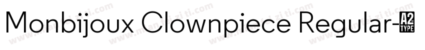 Monbijoux Clownpiece Regular字体转换